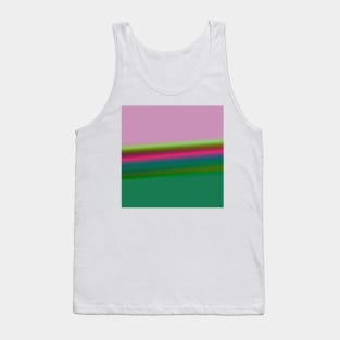 BLUE GREEN PINK TEXTURE ART Tank Top